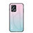 Custodia Silicone Specchio Laterale Sfumato Arcobaleno Cover LS1 per Xiaomi Redmi Note 11T Pro+ Plus 5G Ciano