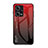 Custodia Silicone Specchio Laterale Sfumato Arcobaleno Cover LS1 per Xiaomi Redmi Note 12 Pro 5G Rosso