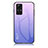 Custodia Silicone Specchio Laterale Sfumato Arcobaleno Cover LS1 per Xiaomi Redmi Note 12S Lavanda