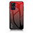 Custodia Silicone Specchio Laterale Sfumato Arcobaleno Cover LS1 per Xiaomi Redmi Note 12S Rosso