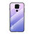 Custodia Silicone Specchio Laterale Sfumato Arcobaleno Cover LS1 per Xiaomi Redmi Note 9