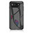 Custodia Silicone Specchio Laterale Sfumato Arcobaleno Cover LS2 per Asus ROG Phone 7 Pro Nero