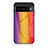 Custodia Silicone Specchio Laterale Sfumato Arcobaleno Cover LS2 per Google Pixel 7a 5G Arancione