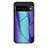 Custodia Silicone Specchio Laterale Sfumato Arcobaleno Cover LS2 per Google Pixel 7a 5G Blu