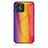 Custodia Silicone Specchio Laterale Sfumato Arcobaleno Cover LS2 per Huawei Honor X8 4G Arancione