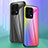 Custodia Silicone Specchio Laterale Sfumato Arcobaleno Cover LS2 per Huawei Honor X8a 5G