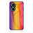 Custodia Silicone Specchio Laterale Sfumato Arcobaleno Cover LS2 per Huawei Nova 10 SE Arancione