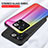 Custodia Silicone Specchio Laterale Sfumato Arcobaleno Cover LS2 per OnePlus 10T 5G