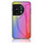 Custodia Silicone Specchio Laterale Sfumato Arcobaleno Cover LS2 per OnePlus 11 5G