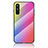 Custodia Silicone Specchio Laterale Sfumato Arcobaleno Cover LS2 per OnePlus Nord CE 5G