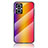 Custodia Silicone Specchio Laterale Sfumato Arcobaleno Cover LS2 per OnePlus Nord N20 5G Arancione