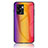 Custodia Silicone Specchio Laterale Sfumato Arcobaleno Cover LS2 per OnePlus Nord N300 5G Arancione
