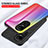 Custodia Silicone Specchio Laterale Sfumato Arcobaleno Cover LS2 per Oppo Reno10 5G