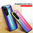 Custodia Silicone Specchio Laterale Sfumato Arcobaleno Cover LS2 per Oppo Reno10 Pro 5G