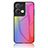 Custodia Silicone Specchio Laterale Sfumato Arcobaleno Cover LS2 per Oppo Reno8 Pro 5G