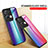 Custodia Silicone Specchio Laterale Sfumato Arcobaleno Cover LS2 per Oppo Reno9 Pro+ Plus 5G