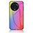 Custodia Silicone Specchio Laterale Sfumato Arcobaleno Cover LS2 per Realme 11 5G Rosa