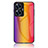 Custodia Silicone Specchio Laterale Sfumato Arcobaleno Cover LS2 per Realme Narzo N55 Arancione