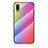 Custodia Silicone Specchio Laterale Sfumato Arcobaleno Cover LS2 per Samsung Galaxy A02