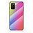 Custodia Silicone Specchio Laterale Sfumato Arcobaleno Cover LS2 per Samsung Galaxy A02s