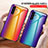 Custodia Silicone Specchio Laterale Sfumato Arcobaleno Cover LS2 per Samsung Galaxy A04s