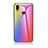 Custodia Silicone Specchio Laterale Sfumato Arcobaleno Cover LS2 per Samsung Galaxy A10s Rosa