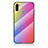 Custodia Silicone Specchio Laterale Sfumato Arcobaleno Cover LS2 per Samsung Galaxy A11