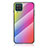 Custodia Silicone Specchio Laterale Sfumato Arcobaleno Cover LS2 per Samsung Galaxy A12