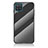 Custodia Silicone Specchio Laterale Sfumato Arcobaleno Cover LS2 per Samsung Galaxy A12 5G Nero
