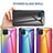 Custodia Silicone Specchio Laterale Sfumato Arcobaleno Cover LS2 per Samsung Galaxy A12 Nacho