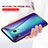 Custodia Silicone Specchio Laterale Sfumato Arcobaleno Cover LS2 per Samsung Galaxy A20