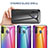 Custodia Silicone Specchio Laterale Sfumato Arcobaleno Cover LS2 per Samsung Galaxy A21 European