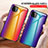 Custodia Silicone Specchio Laterale Sfumato Arcobaleno Cover LS2 per Samsung Galaxy A22 5G