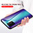 Custodia Silicone Specchio Laterale Sfumato Arcobaleno Cover LS2 per Samsung Galaxy A91