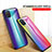 Custodia Silicone Specchio Laterale Sfumato Arcobaleno Cover LS2 per Samsung Galaxy F12