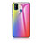 Custodia Silicone Specchio Laterale Sfumato Arcobaleno Cover LS2 per Samsung Galaxy M21 Rosa