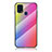 Custodia Silicone Specchio Laterale Sfumato Arcobaleno Cover LS2 per Samsung Galaxy M31