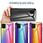 Custodia Silicone Specchio Laterale Sfumato Arcobaleno Cover LS2 per Samsung Galaxy M60s