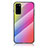 Custodia Silicone Specchio Laterale Sfumato Arcobaleno Cover LS2 per Samsung Galaxy S20