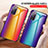 Custodia Silicone Specchio Laterale Sfumato Arcobaleno Cover LS2 per Samsung Galaxy S20 FE (2022) 5G