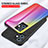 Custodia Silicone Specchio Laterale Sfumato Arcobaleno Cover LS2 per Vivo iQOO Z6 5G