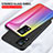 Custodia Silicone Specchio Laterale Sfumato Arcobaleno Cover LS2 per Vivo V21 5G