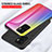 Custodia Silicone Specchio Laterale Sfumato Arcobaleno Cover LS2 per Vivo V23e 5G