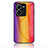 Custodia Silicone Specchio Laterale Sfumato Arcobaleno Cover LS2 per Vivo V25e Arancione