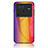 Custodia Silicone Specchio Laterale Sfumato Arcobaleno Cover LS2 per Vivo X80 Pro 5G Arancione