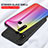 Custodia Silicone Specchio Laterale Sfumato Arcobaleno Cover LS2 per Vivo Y19