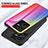 Custodia Silicone Specchio Laterale Sfumato Arcobaleno Cover LS2 per Vivo Y22