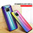 Custodia Silicone Specchio Laterale Sfumato Arcobaleno Cover LS2 per Xiaomi Mi 10i 5G