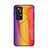 Custodia Silicone Specchio Laterale Sfumato Arcobaleno Cover LS2 per Xiaomi Mi 12T 5G Arancione