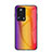 Custodia Silicone Specchio Laterale Sfumato Arcobaleno Cover LS2 per Xiaomi Mi 13 Lite 5G Arancione